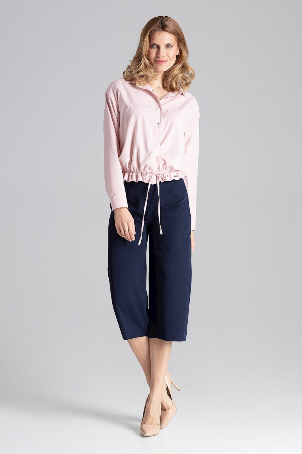 Koszula Damska Model M647 Pink - Figl130144 - Różowy
