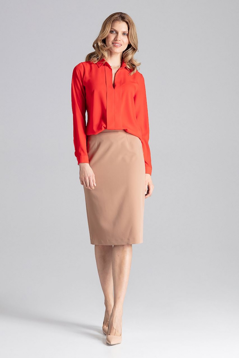 Bluzka Model M621 Red - Figl130149 - Czerwony