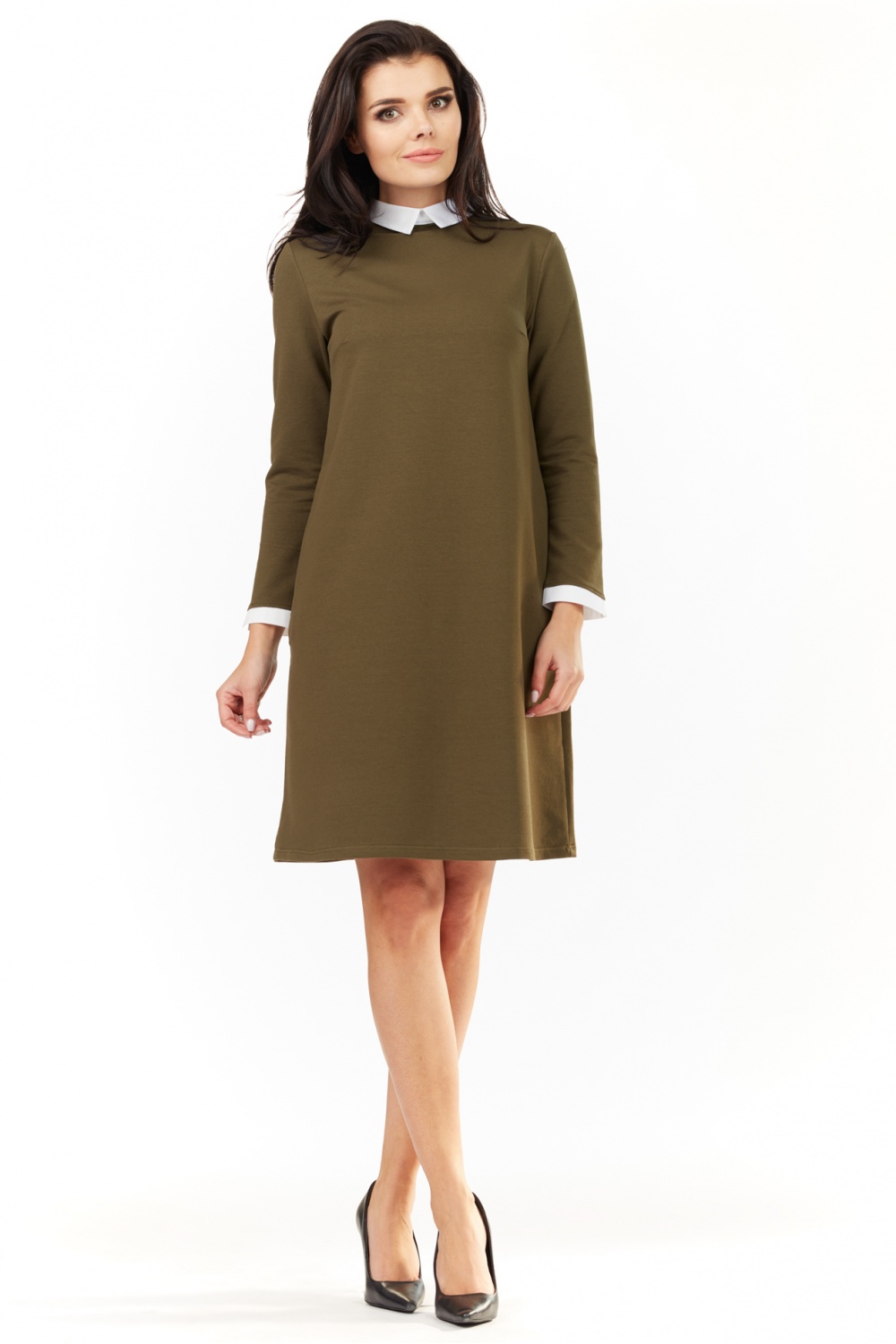 Sukienka Model A204 Khaki - awama130196 - Zielony