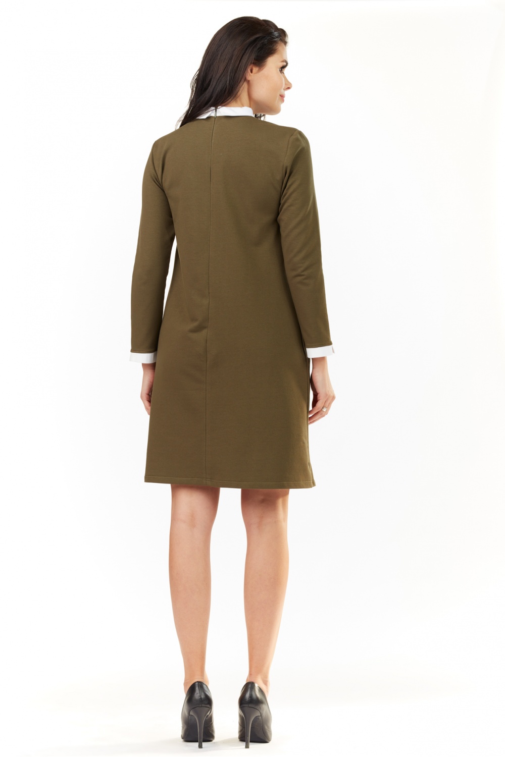 Sukienka Model A204 Khaki - awama130196 - Zielony - obrazek 3