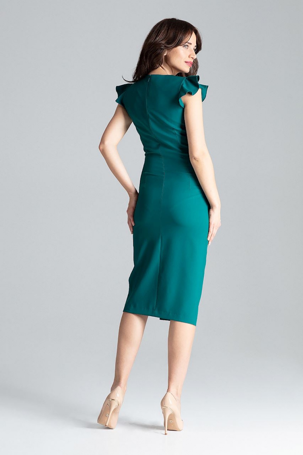 Sukienka Model L034 Green - Lenitif130946 - Zielony - obrazek 3