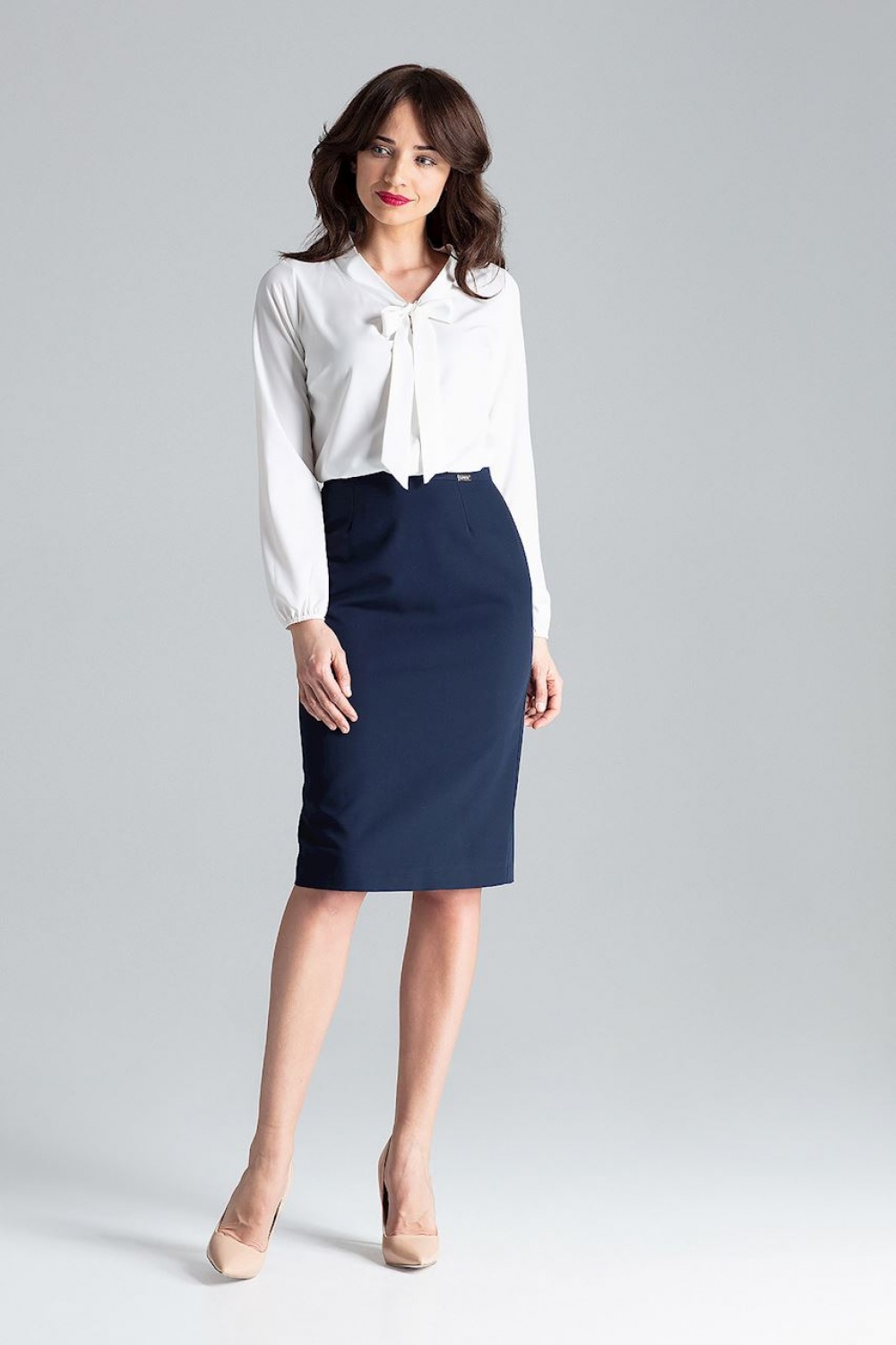 Bluzka Model L030 Ecru - Lenitif130960 - Beżowy - obrazek 4