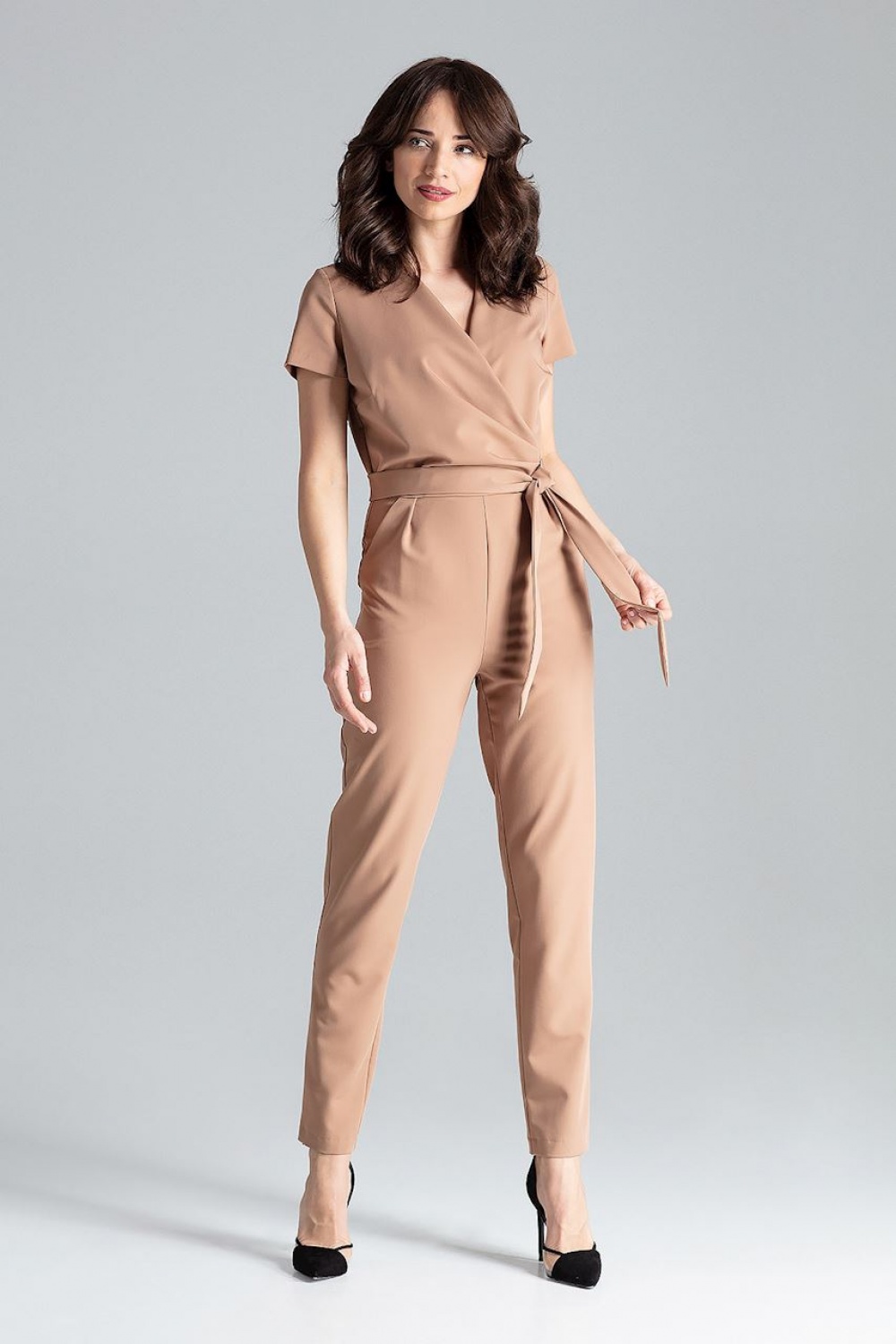 Kombinezon Damski Model L027 Brown - Lenitif130972 - Brązowy