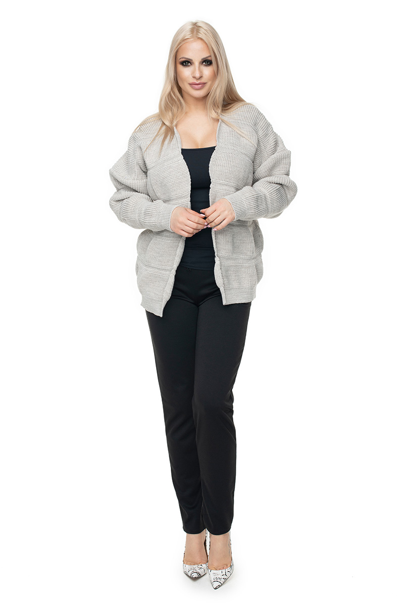 Sweter Kardigan Model 40022 Beige Melange - PeeKaBoo131588 - Beżowy - obrazek 2