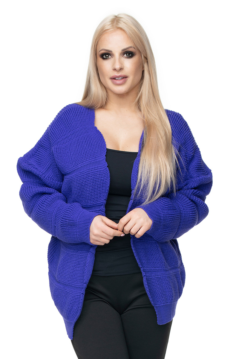 Sweter Kardigan Model 40022 Violet - PeeKaBoo131590 - Fioletowy