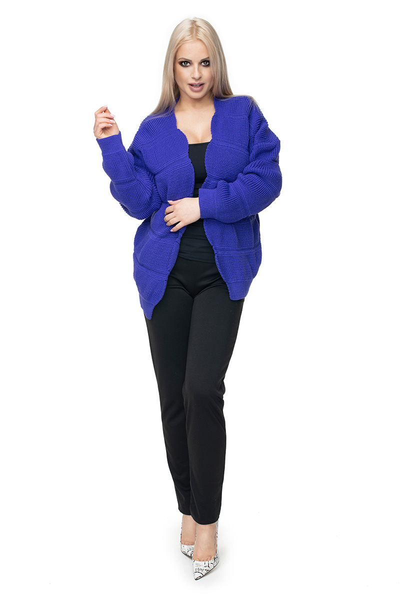 Sweter Kardigan Model 40022 Violet - PeeKaBoo131590 - Fioletowy - obrazek 2