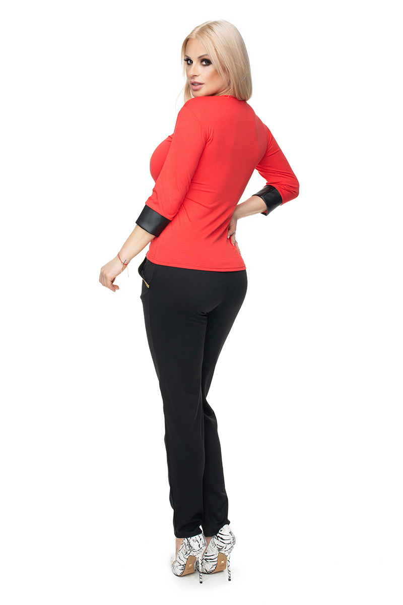 Bluzka Model 0102 Coral - PeeKaBoo131591 - Czerwony - obrazek 3