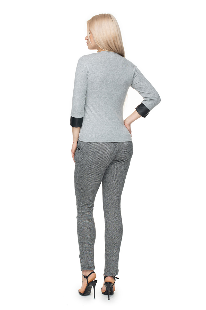 Bluzka Model 0102 Grey - PeeKaBoo131592 - Szary - obrazek 3