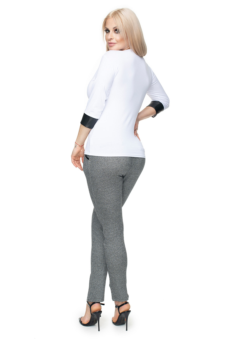 Bluzka Model 0102 White - PeeKaBoo131593 - Biały - obrazek 3