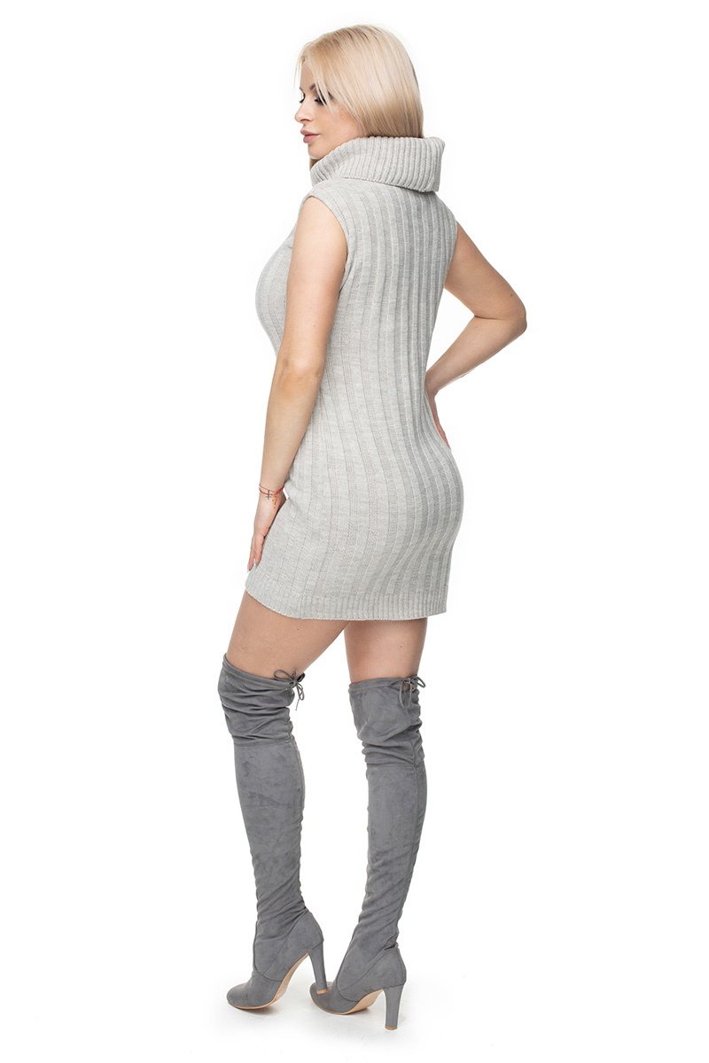 Sukienka Model 40020 Cream Melange - PeeKaBoo131595 - Beżowy - obrazek 3