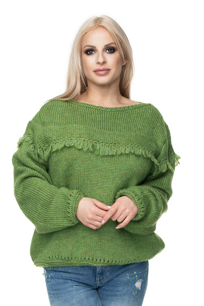 Sweter Damski Model 30062 Green - PeeKaBoo131605 - Zielony