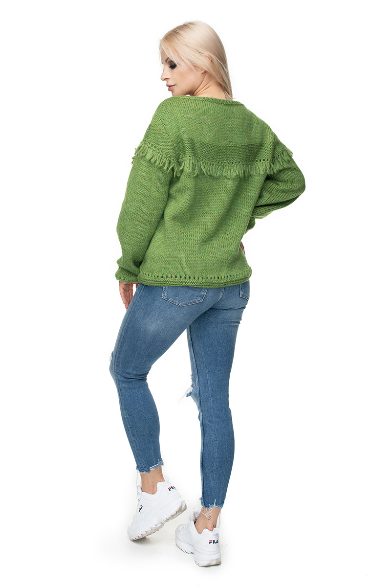 Sweter Damski Model 30062 Green - PeeKaBoo131605 - Zielony - obrazek 3
