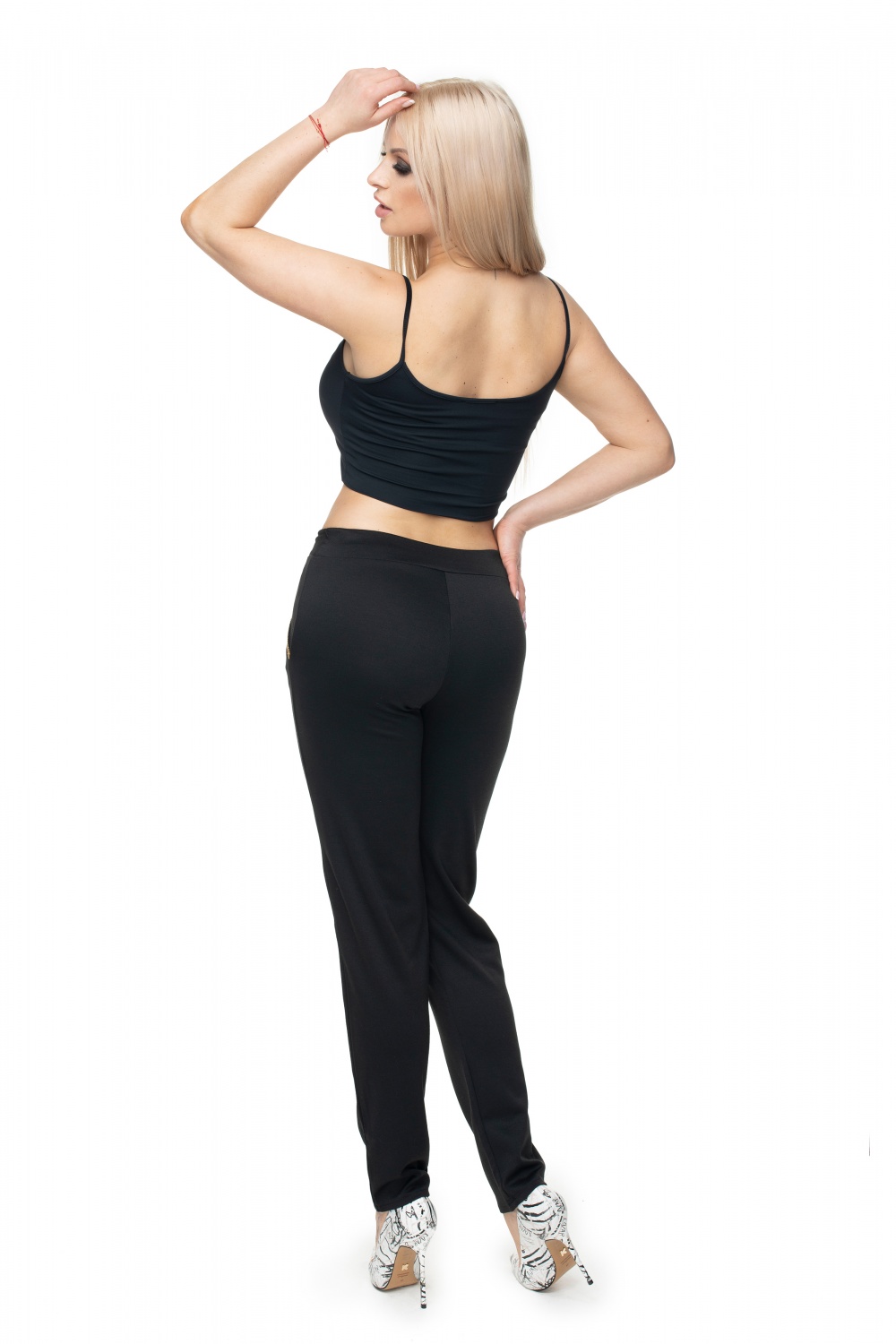 Spodnie Damskie Model 0101 Black - PeeKaBoo131929 - Czarny - obrazek 3