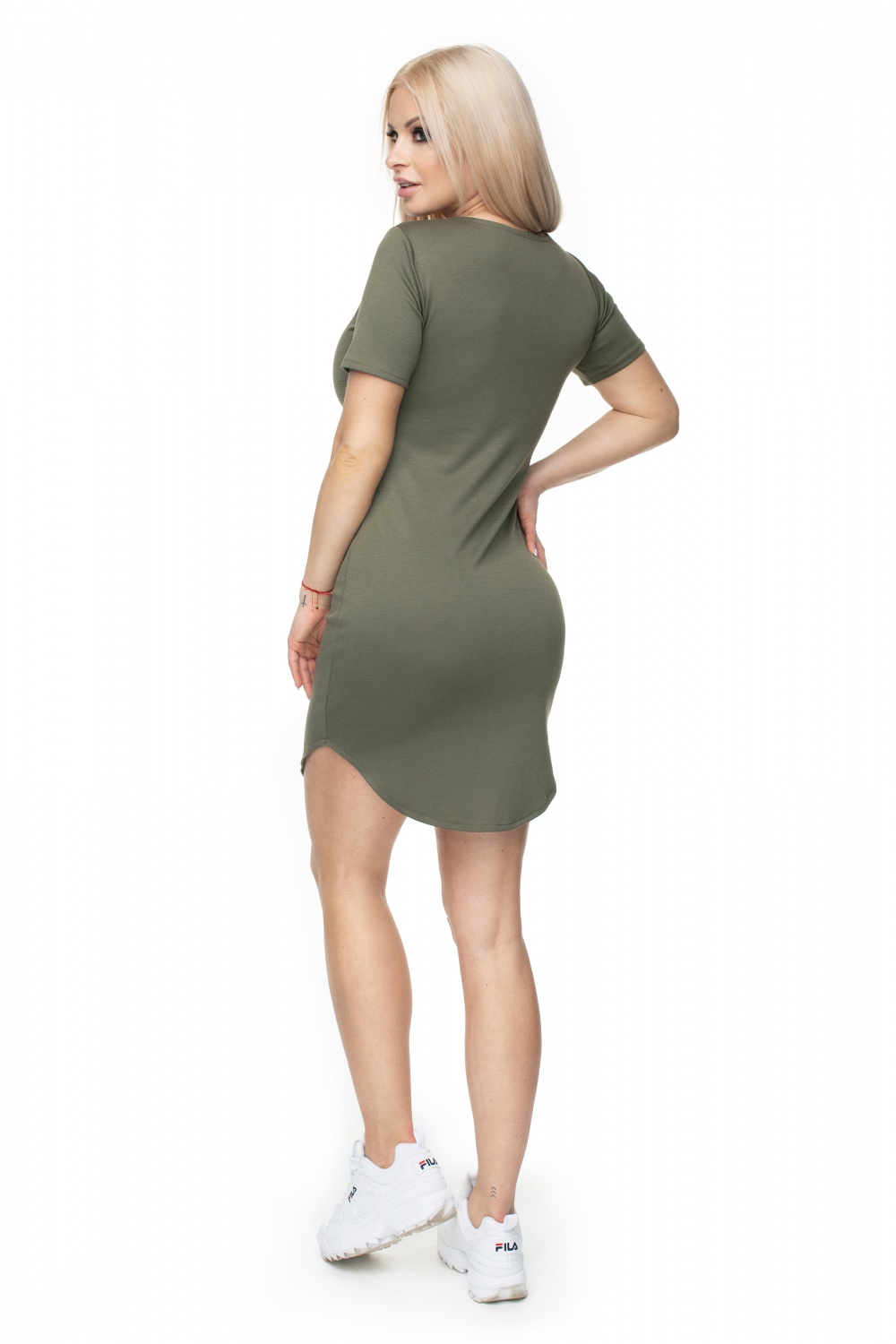 Sukienka Model 0120 Khaki - PeeKaBoo131937 - Zielony - obrazek 3