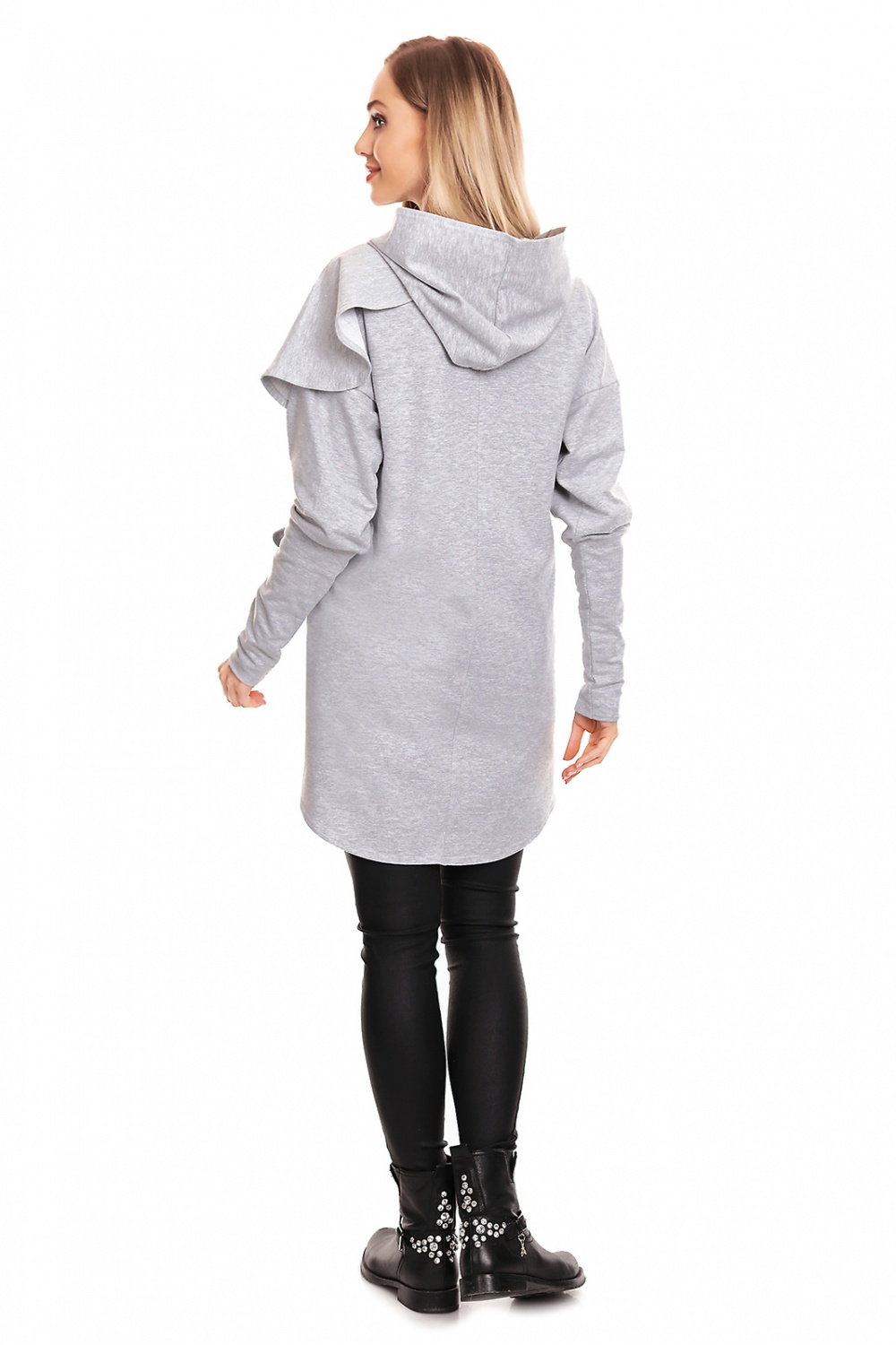 Bluza Ciążowa Model 0146 Grey - PeeKaBoo131941 - Szary - obrazek 3