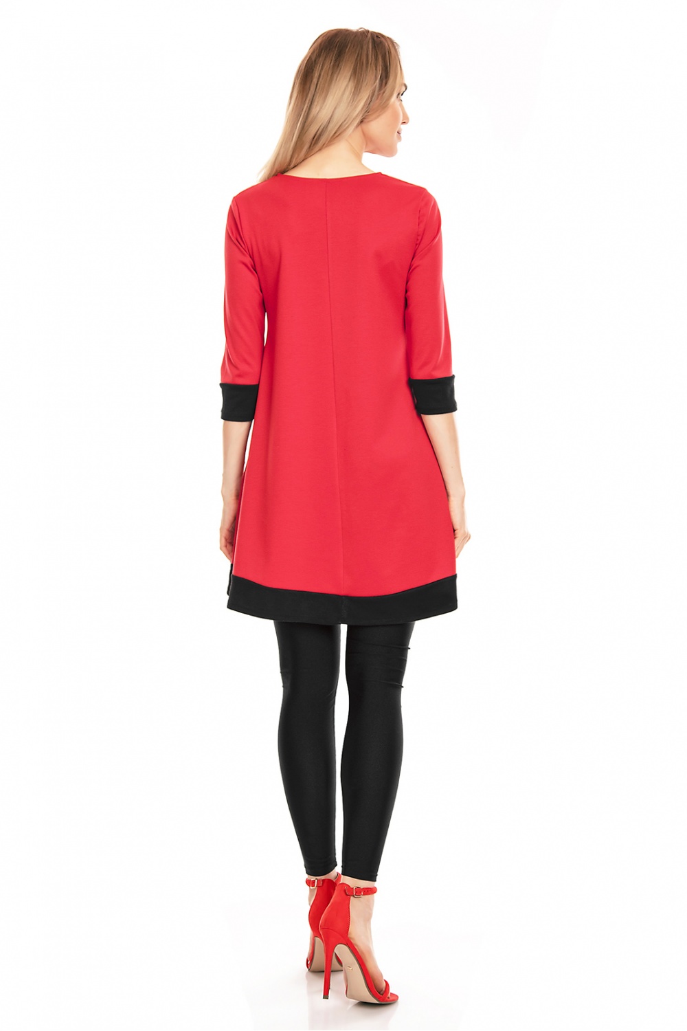 Sukienka Ciążowa Model 0125 Red - PeeKaBoo132029 - Czerwony - obrazek 3
