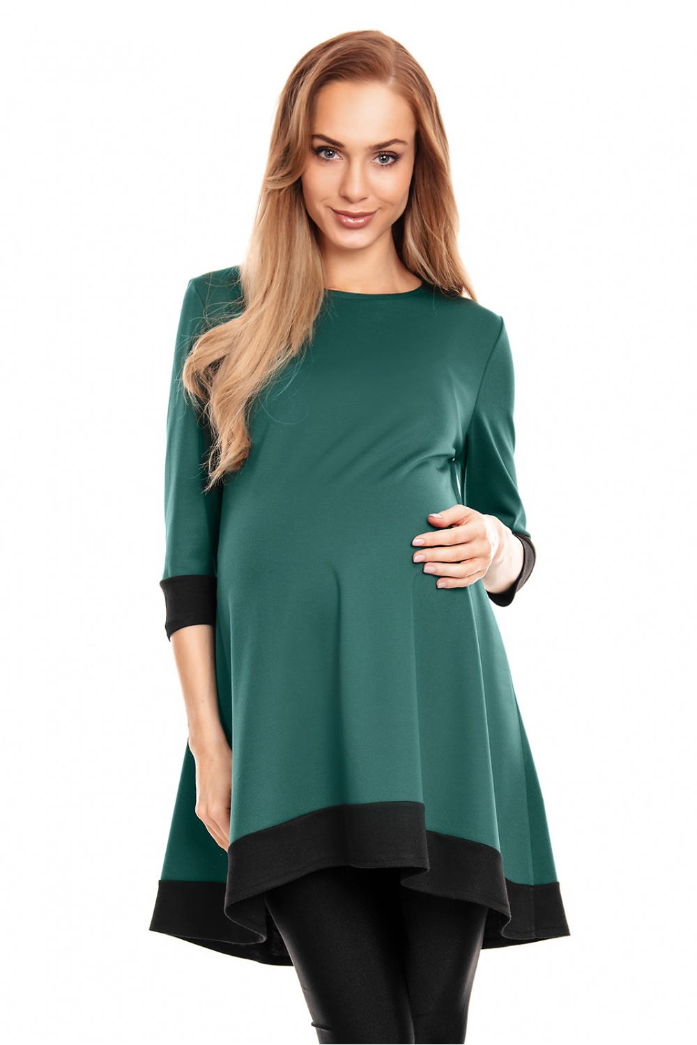 Sukienka Ciążowa Model 0125 Green - PeeKaBoo132030 - Zielony