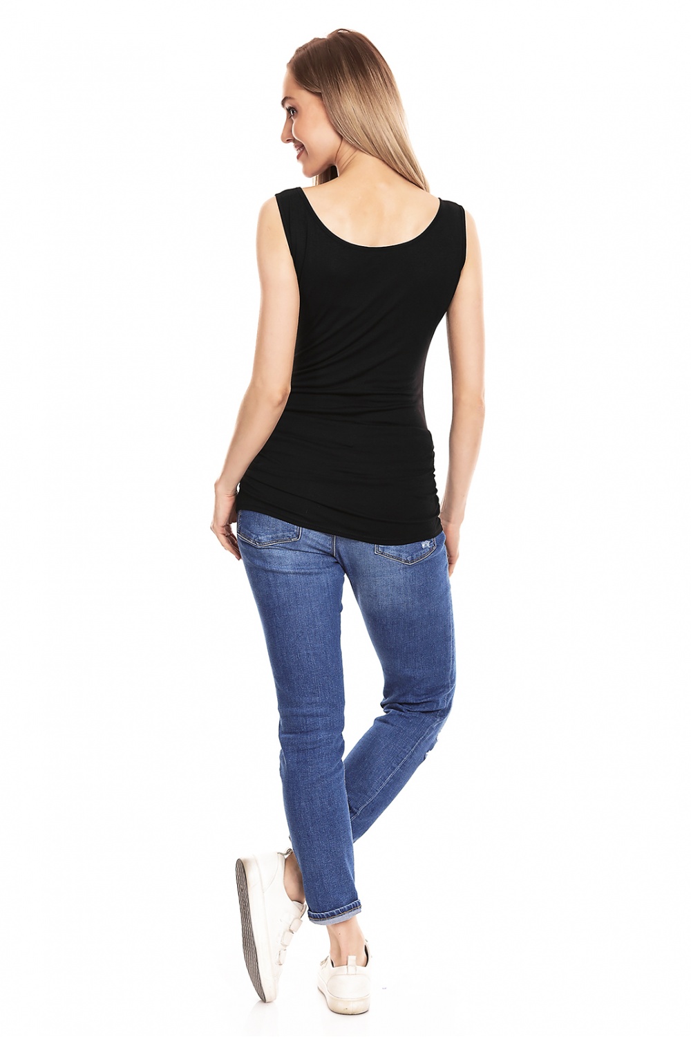 Koszulka ciążowa Model 0141 Black - PeeKaBoo132608 - Czarny - obrazek 3