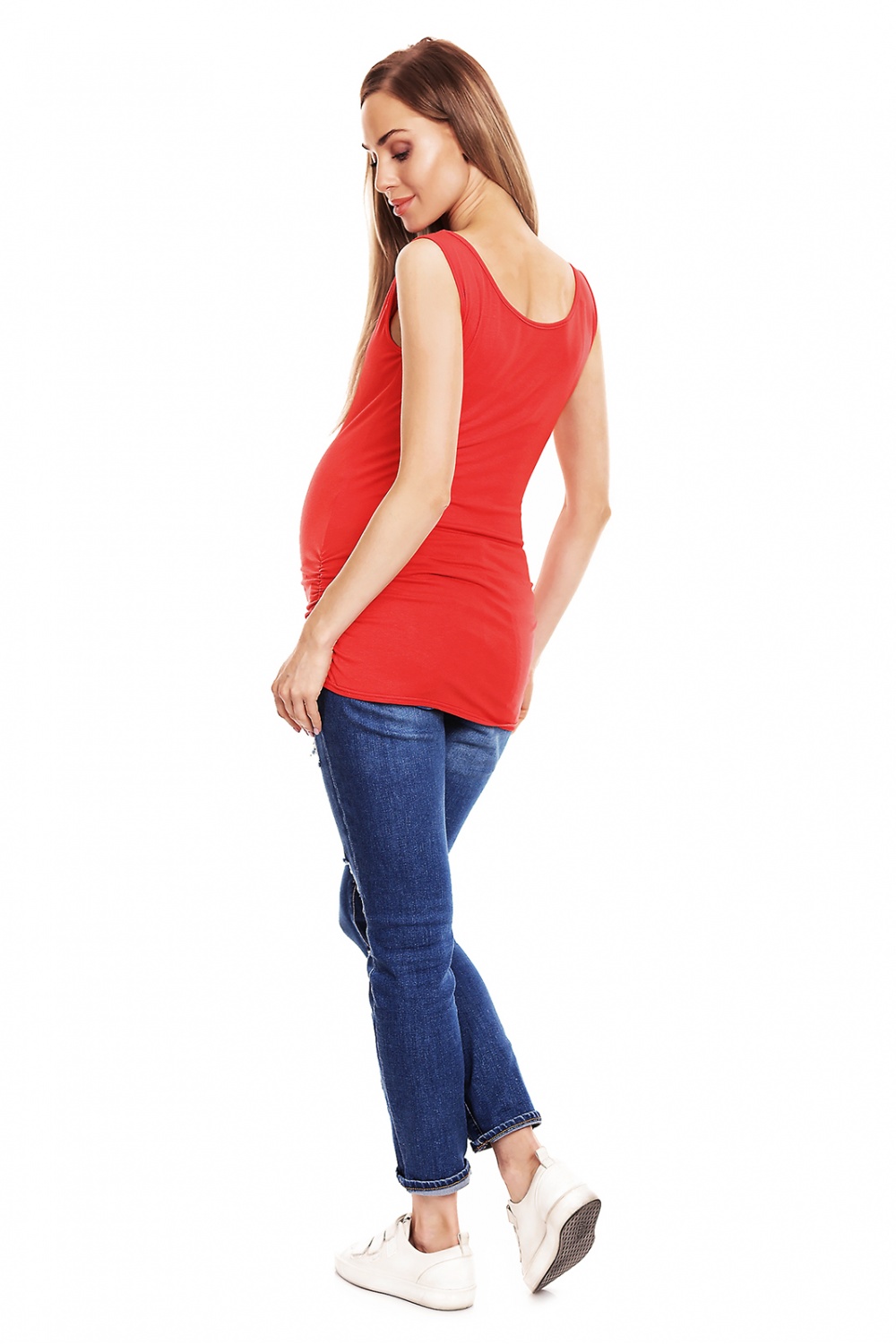 Koszulka ciążowa Model 0141 Coral - PeeKaBoo132609 - Czerwony - obrazek 3