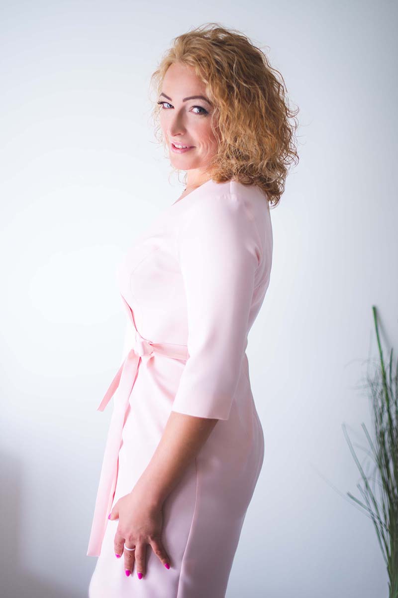 Sukienka Model Kalines Powder Pink - Jersa132936 - Różowy - obrazek 2