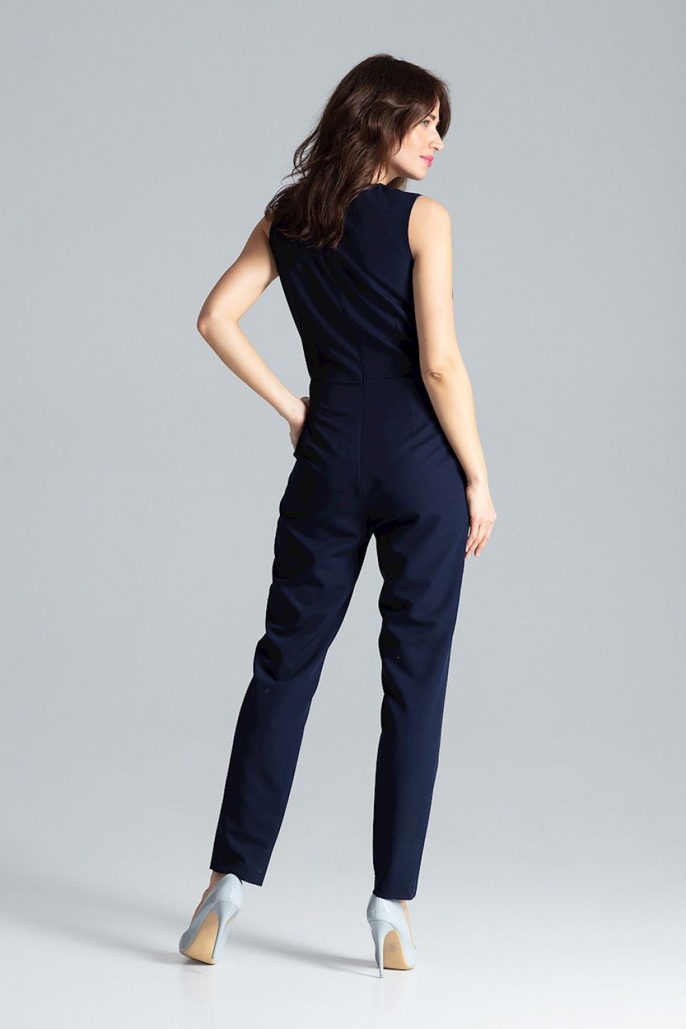 Kombinezon Damski Model L040 Navy - Lenitif133232 - Granatowy - obrazek 3