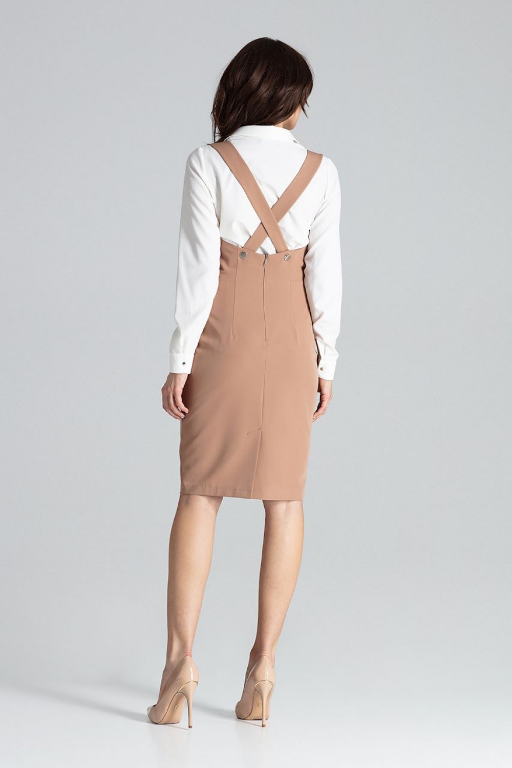 Sukienka Model L039 Brown - Lenitif133234 - Brązowy - obrazek 3