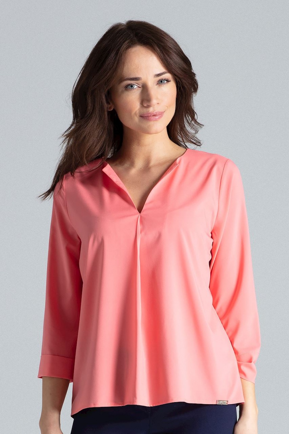 Bluzka Model L035 Coral - Lenitif133250 - Różowy