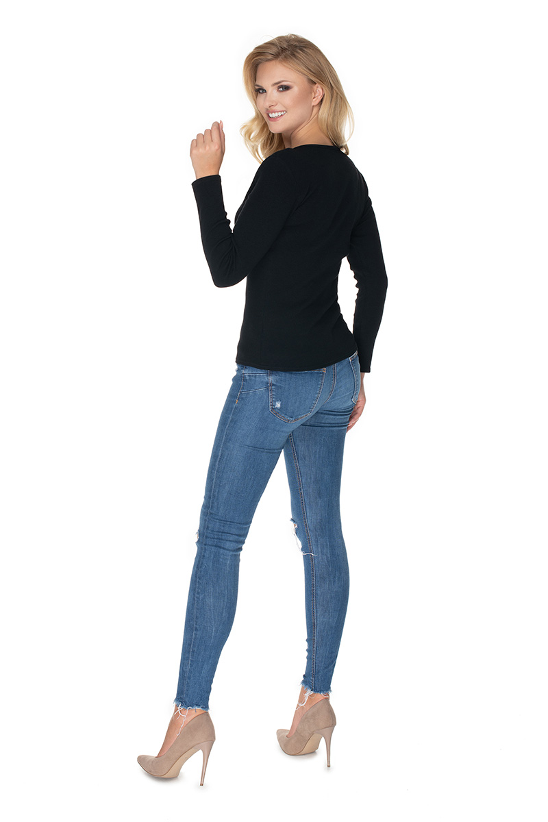 Bluzka Model 0163 Black - PeeKaBoo134580 - Czarny - obrazek 3