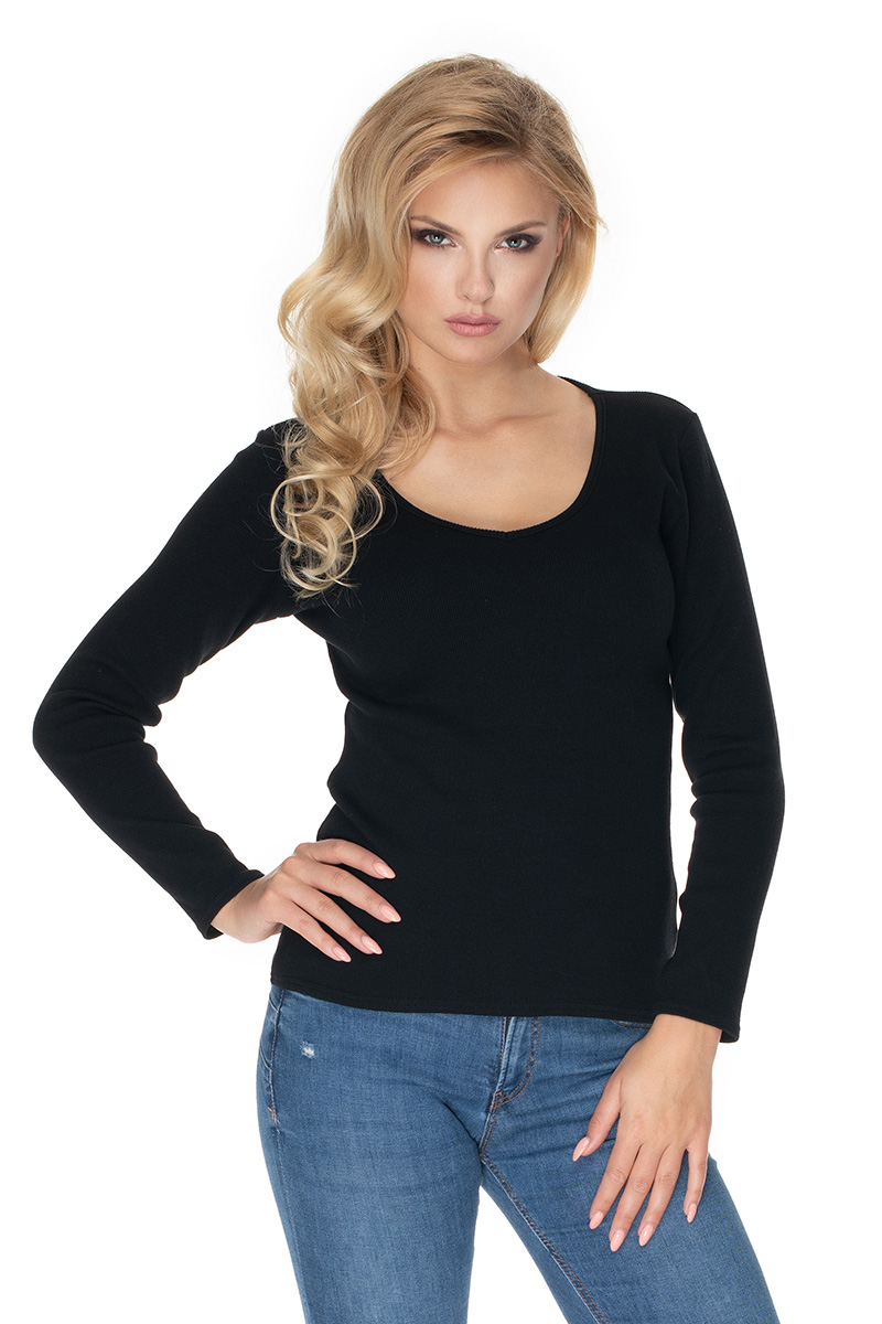 Bluzka Model 0165 Black - PeeKaBoo134582 - Czarny