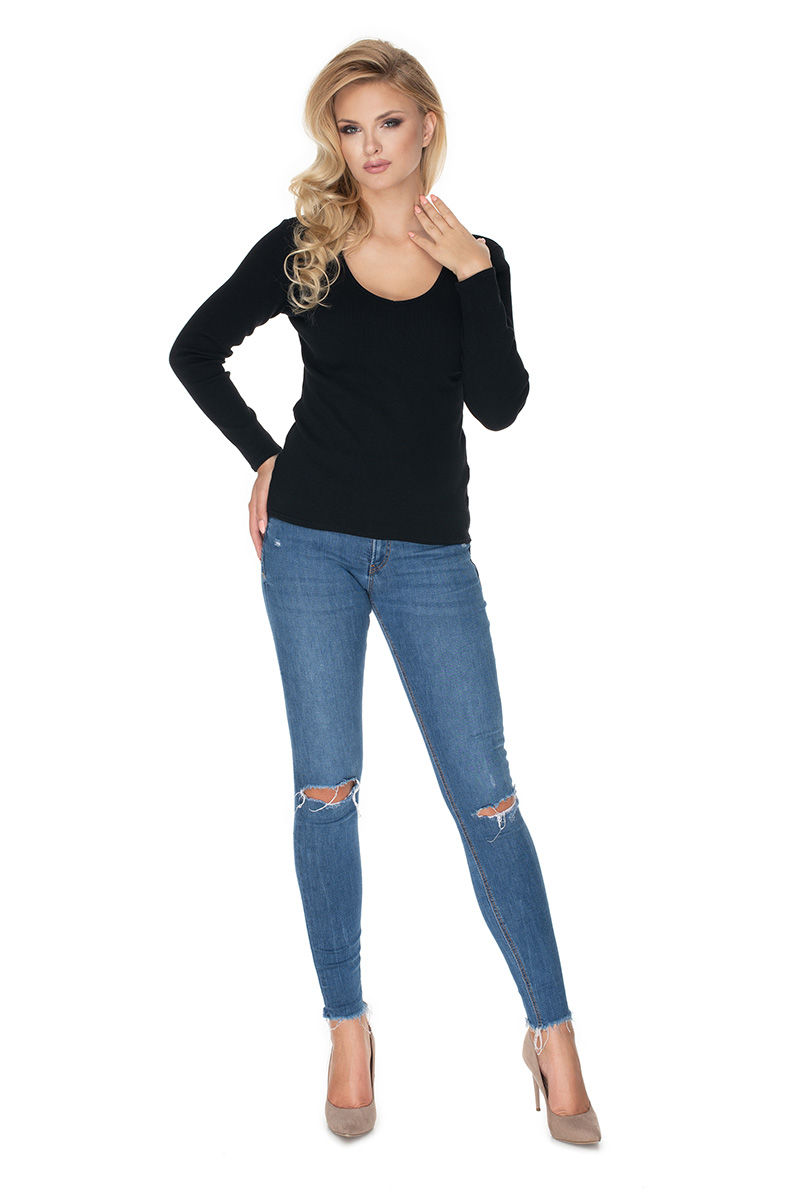 Bluzka Model 0165 Black - PeeKaBoo134582 - Czarny - obrazek 2