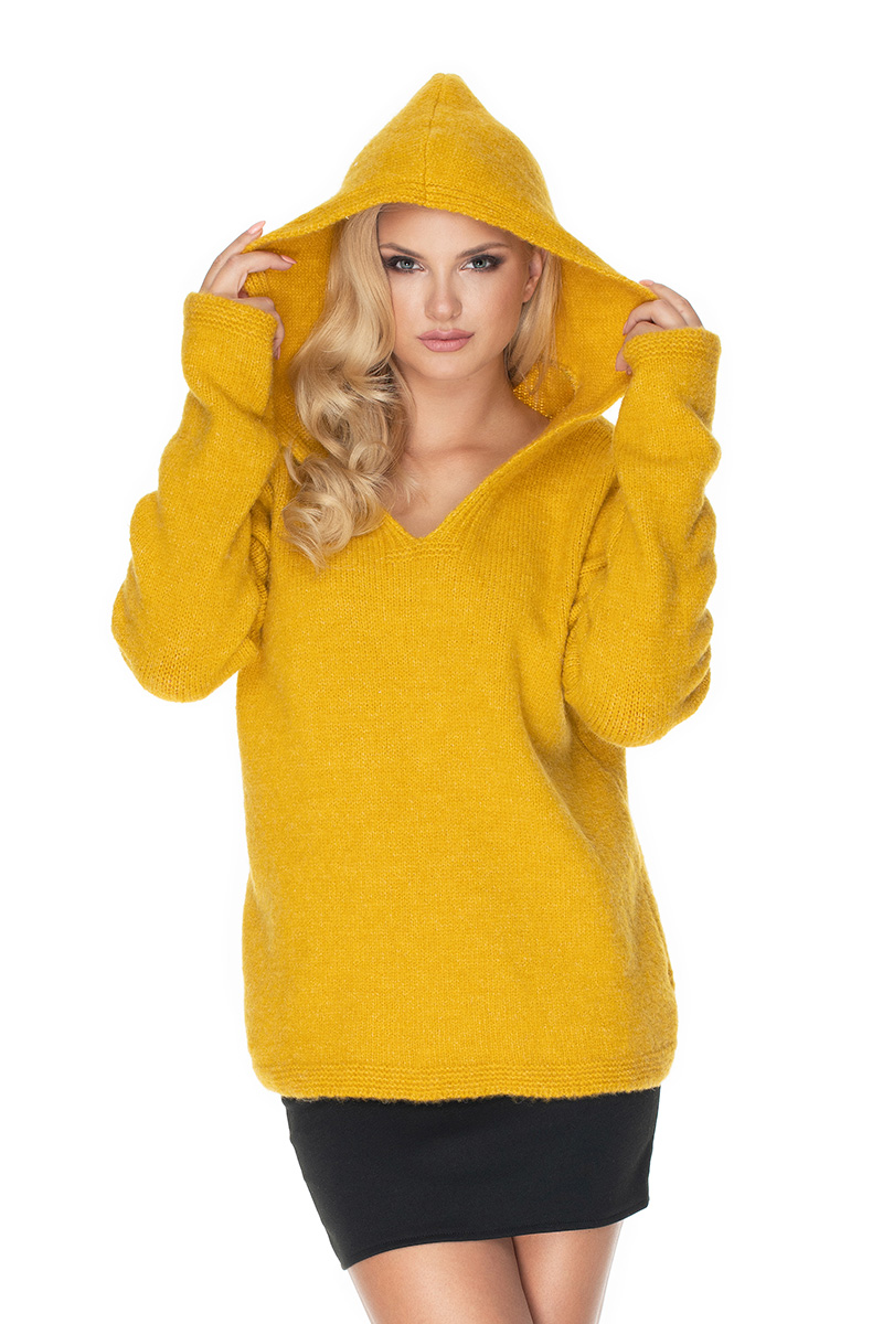 Sweter Damski Model 30070 Yellow - PeeKaBoo135297 - Żółty