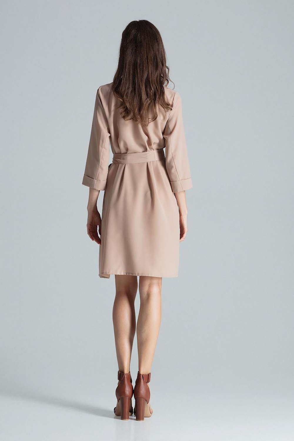 Sukienka Model M680 Beige - Figl135762 - Beżowy - obrazek 3