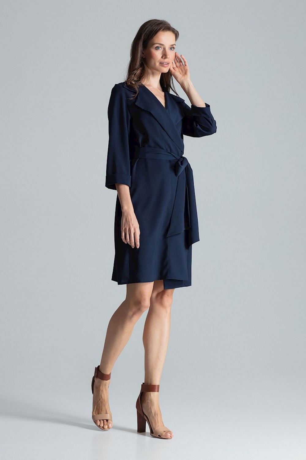 Sukienka Model M680 Navy - Figl135763 - Granatowy - obrazek 4