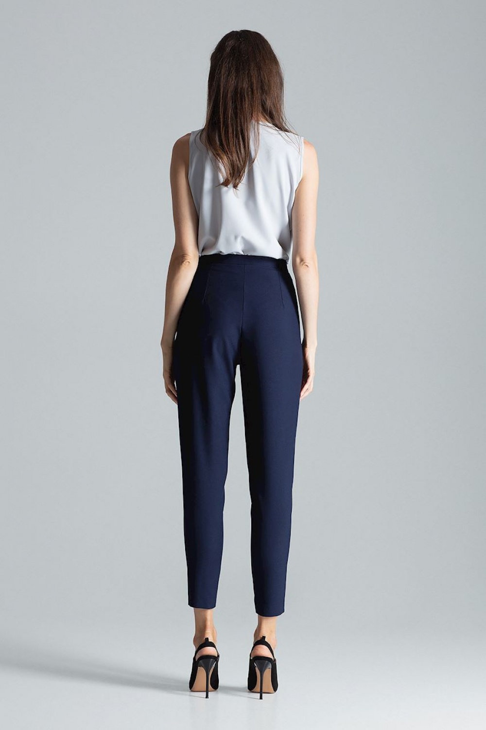Spodnie Damskie Model M676 Navy - Figl135786 - Granatowy - obrazek 3