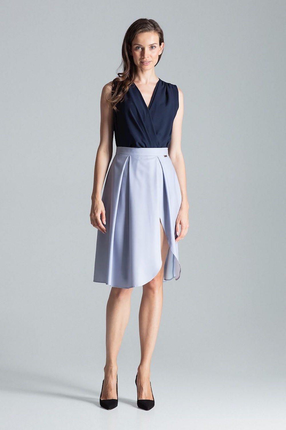 Spódnica Model M675 Grey - Figl135788 - Szary