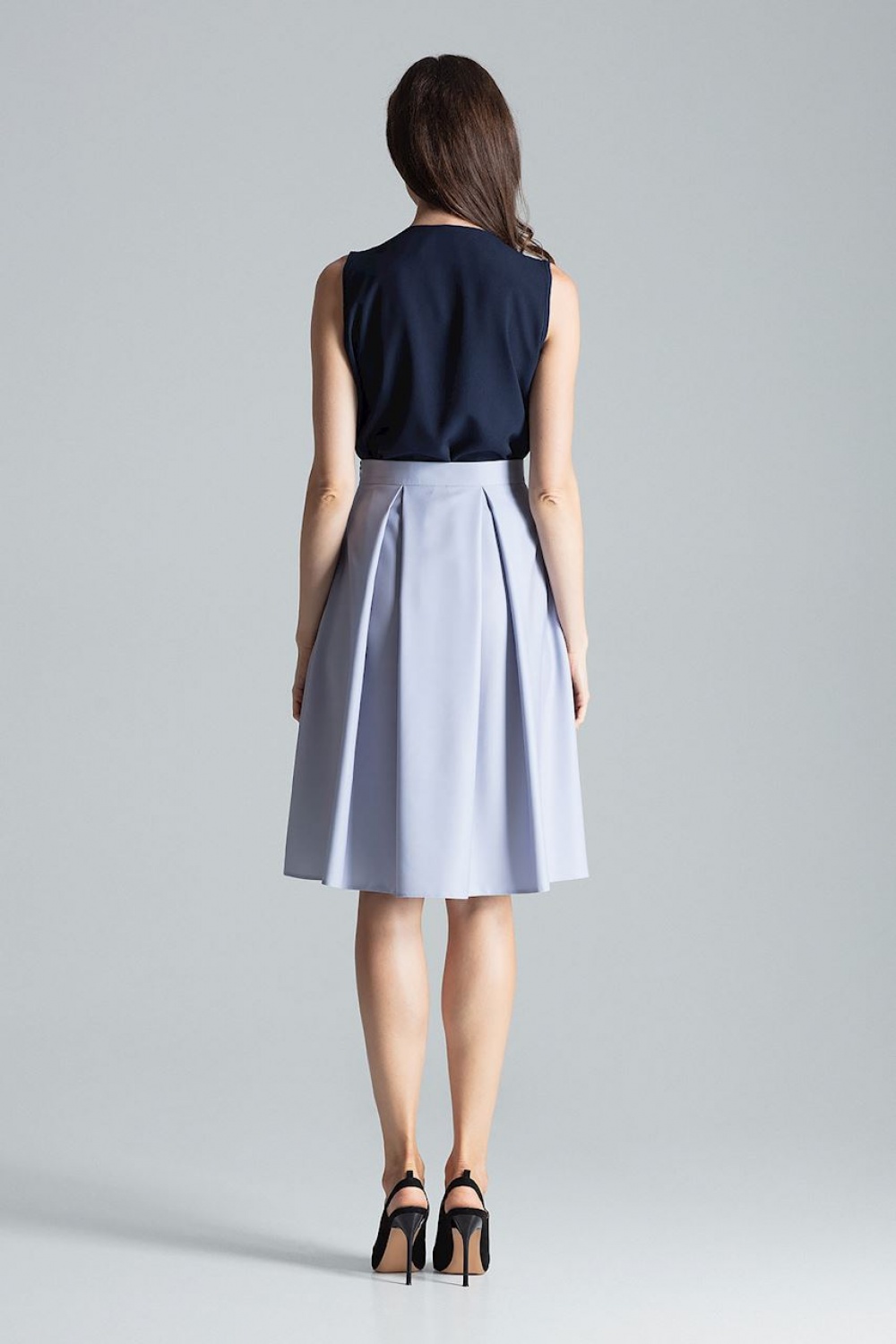 Spódnica Model M675 Grey - Figl135788 - Szary - obrazek 3