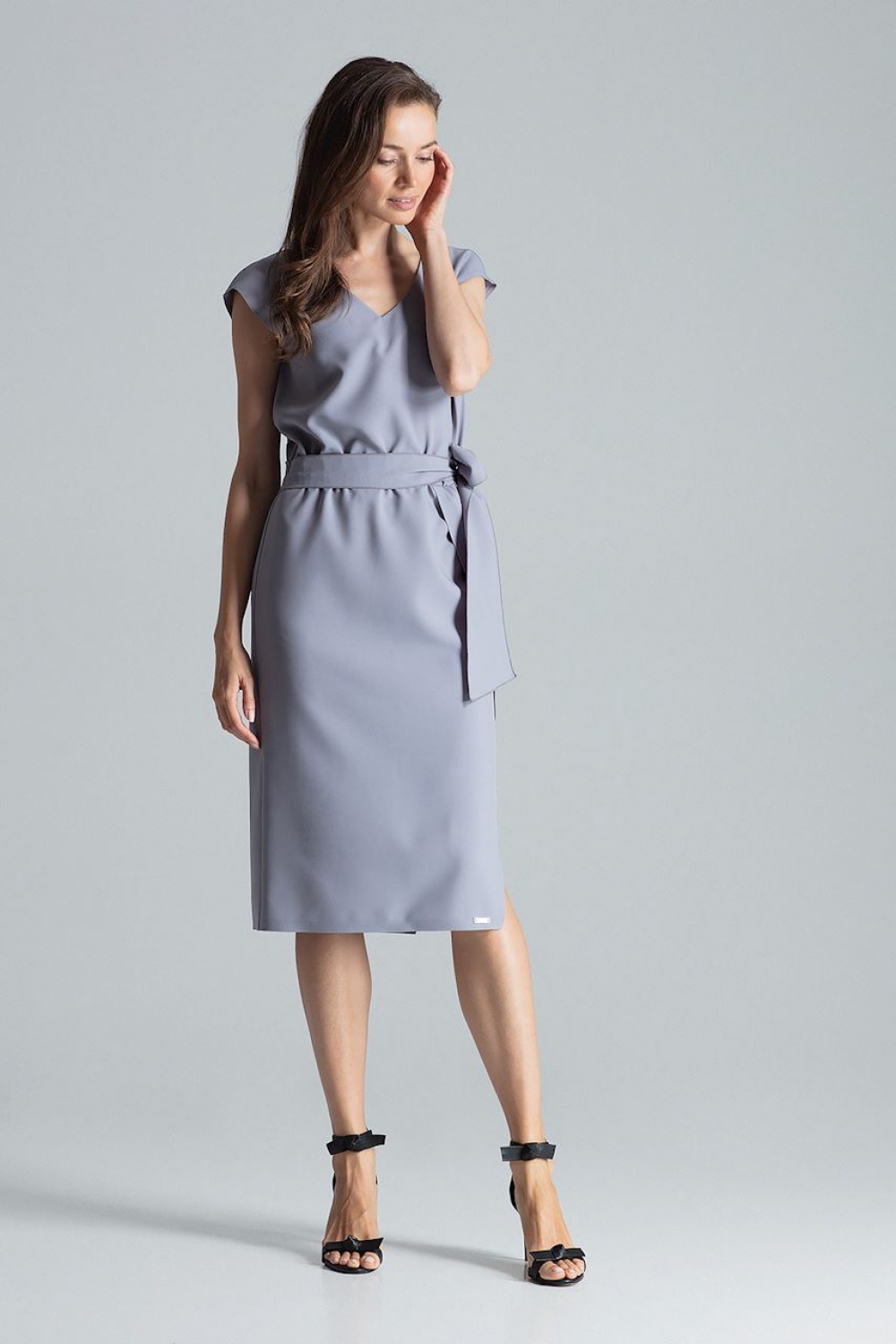 Sukienka Model M674 Grey - Figl135794 - Szary - obrazek 4