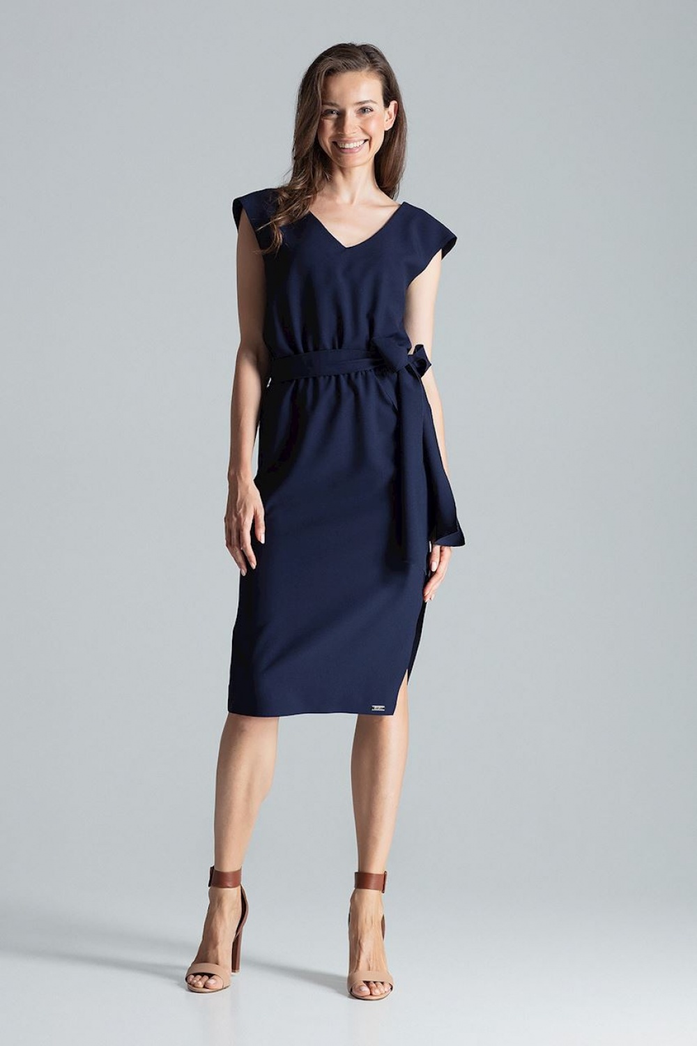 Sukienka Model M674 Navy - Figl135796 - Granatowy