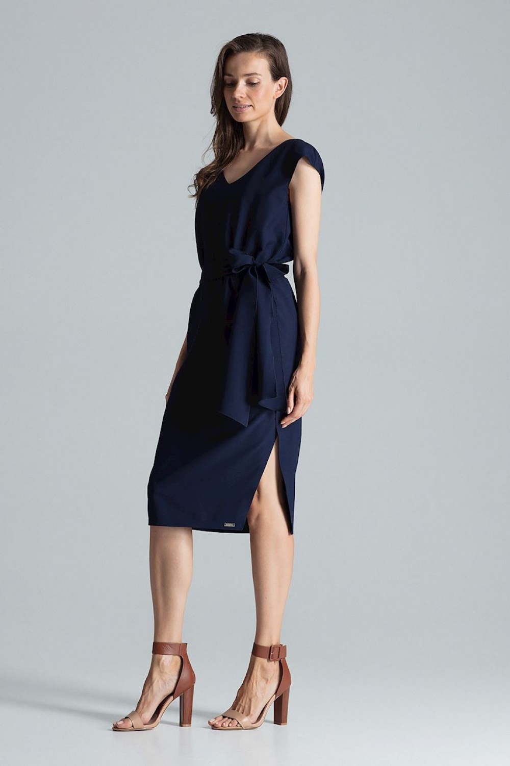 Sukienka Model M674 Navy - Figl135796 - Granatowy - obrazek 2