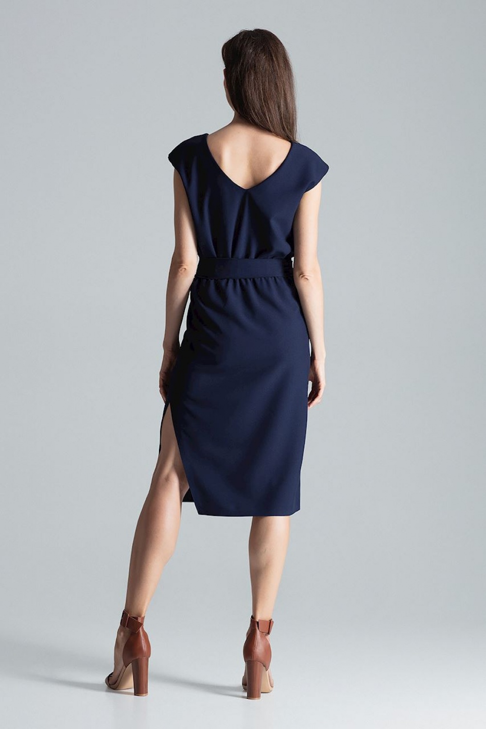 Sukienka Model M674 Navy - Figl135796 - Granatowy - obrazek 3