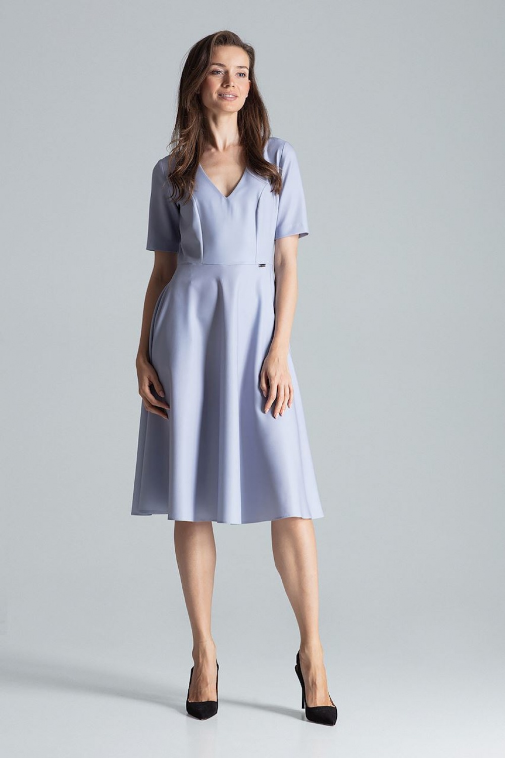 Sukienka Model M673 Grey - Figl135798 - Szary