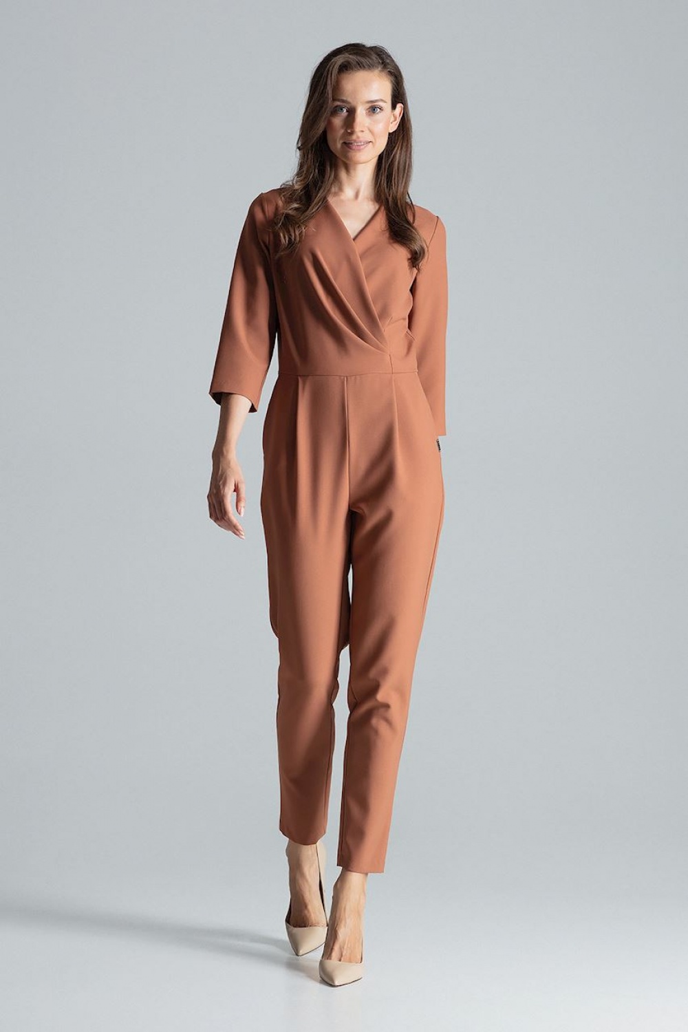 Kombinezon Damski Model M672 Brown - Figl135805 - Brązowy - obrazek 4