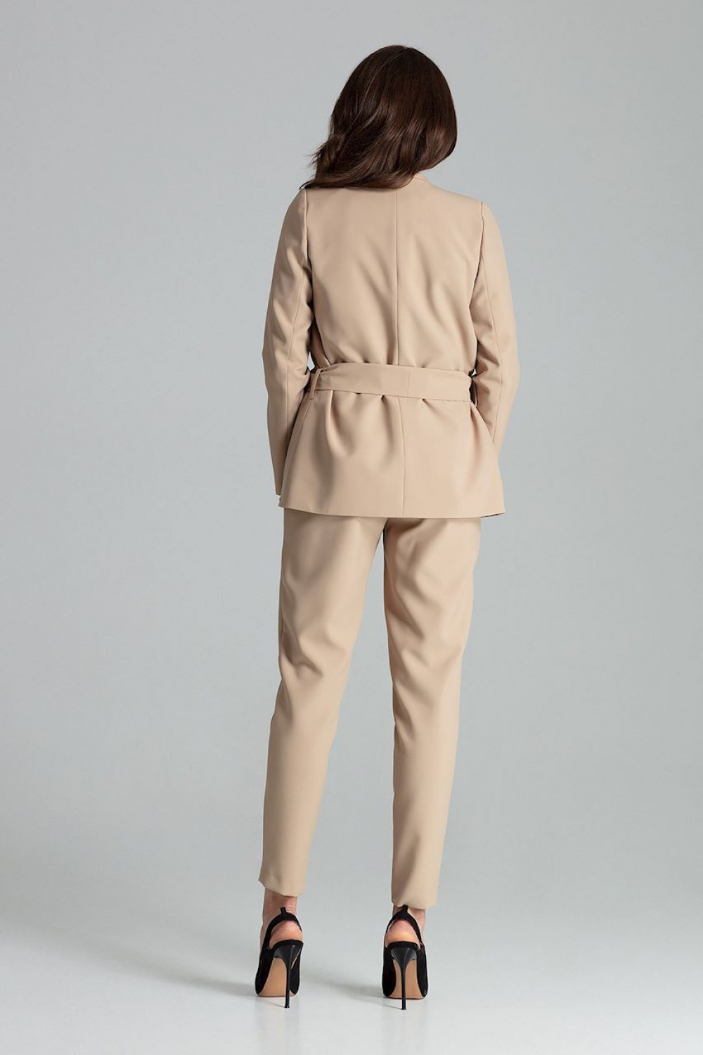 Żakiet Model L061 Beige - Lenitif135859 - Beżowy - obrazek 3