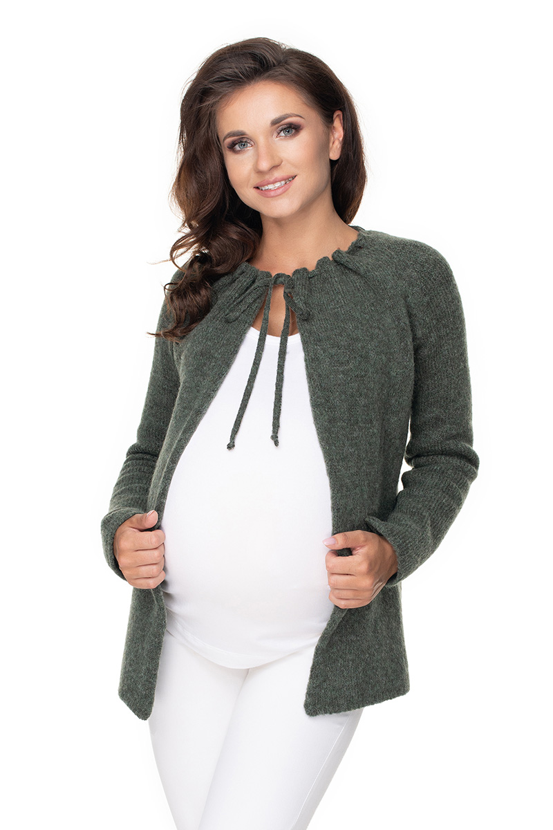 Kardigan Model 30074 Khaki - PeeKaBoo135984 - Zielony