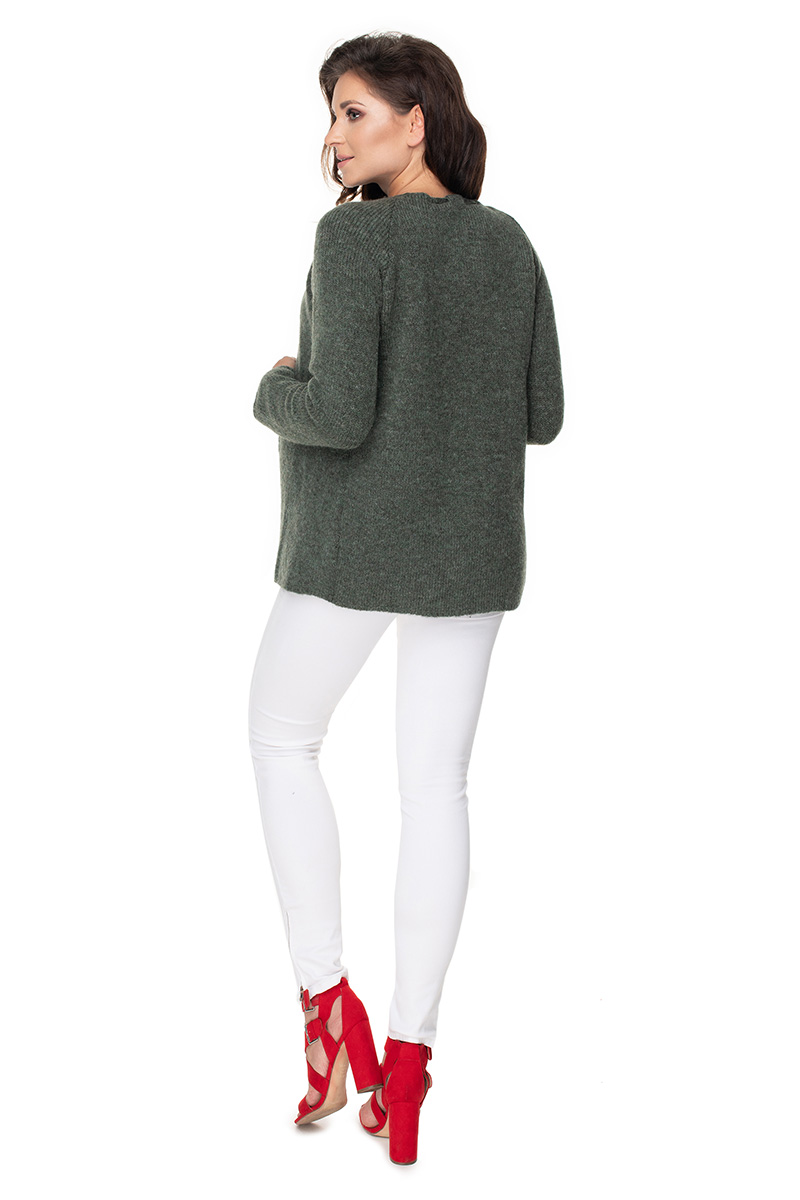 Kardigan Model 30074 Khaki - PeeKaBoo135984 - Zielony - obrazek 3