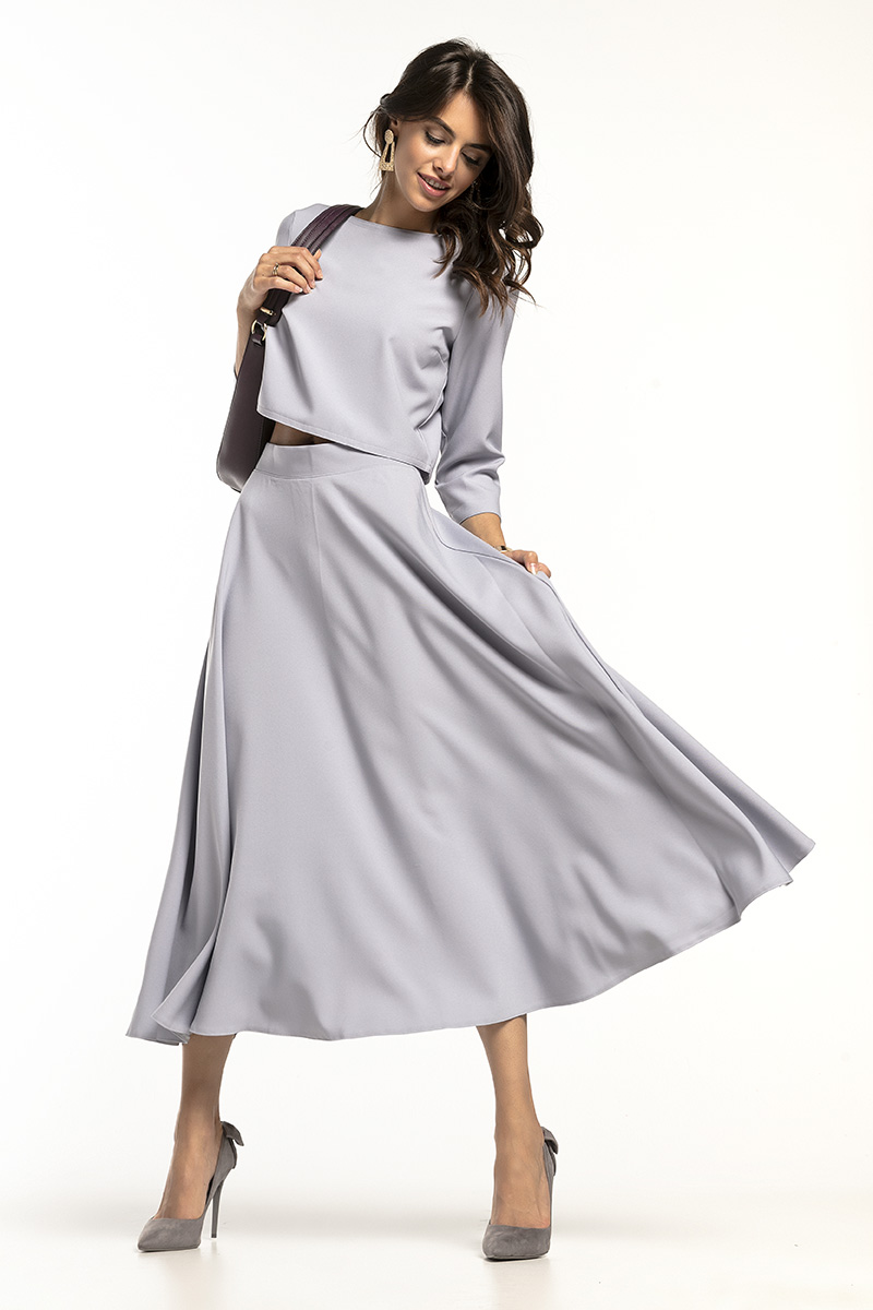 Bluzka Model T286/8 Popiel - Tessita136265 - Szary