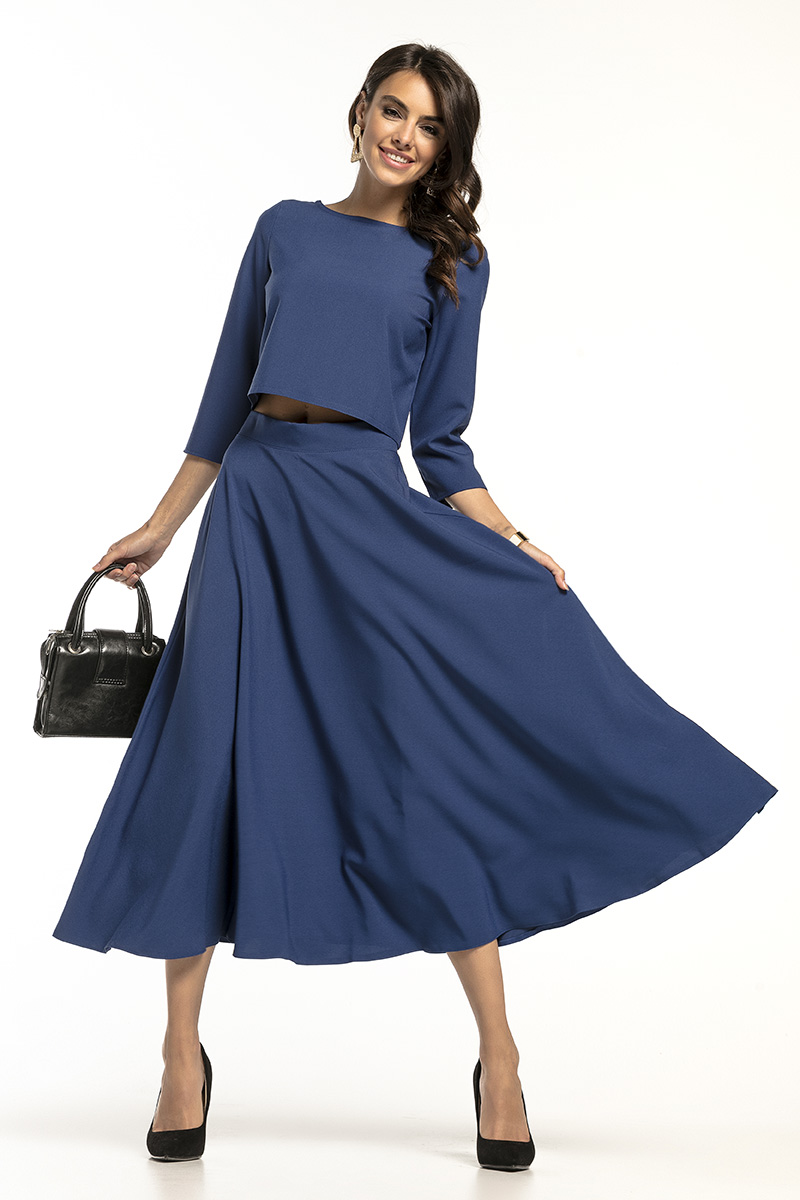 Bluzka Model T286/4 Navy - Tessita136269 - Granatowy