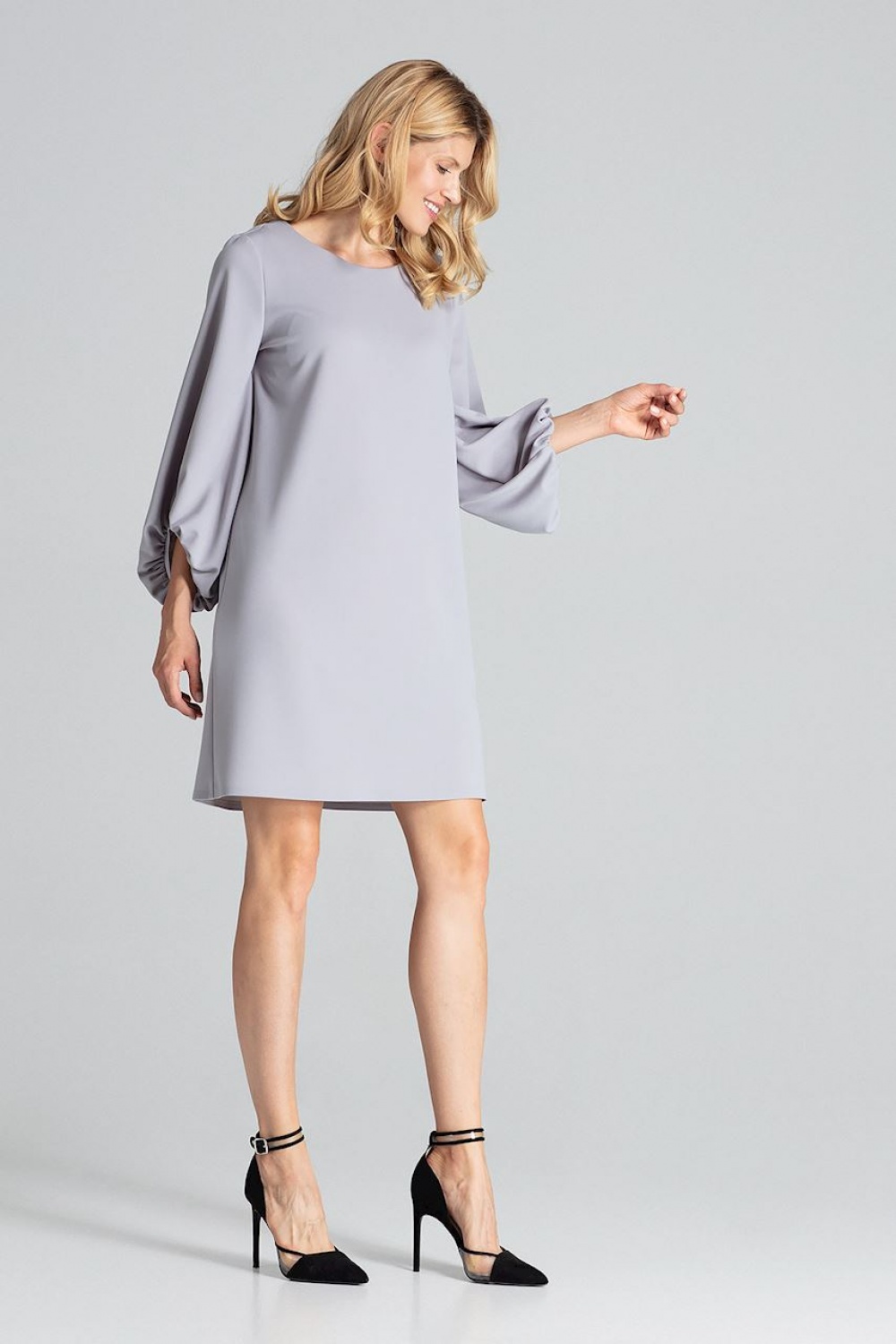 Sukienka Model M693 Grey - Figl138269 - Szary - obrazek 2
