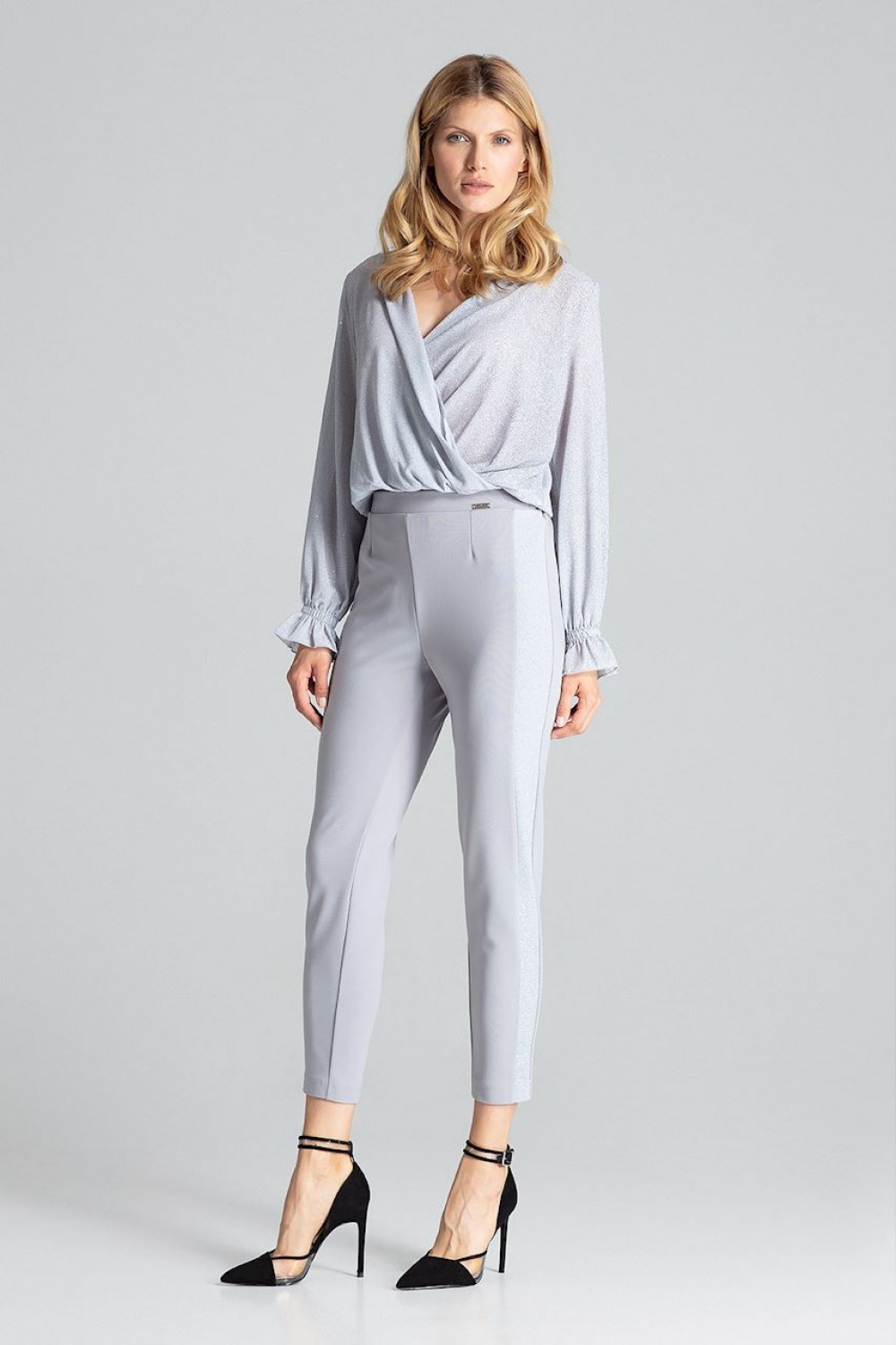 Spodnie Damskie Model M689 Grey - Figl138284 - Szary