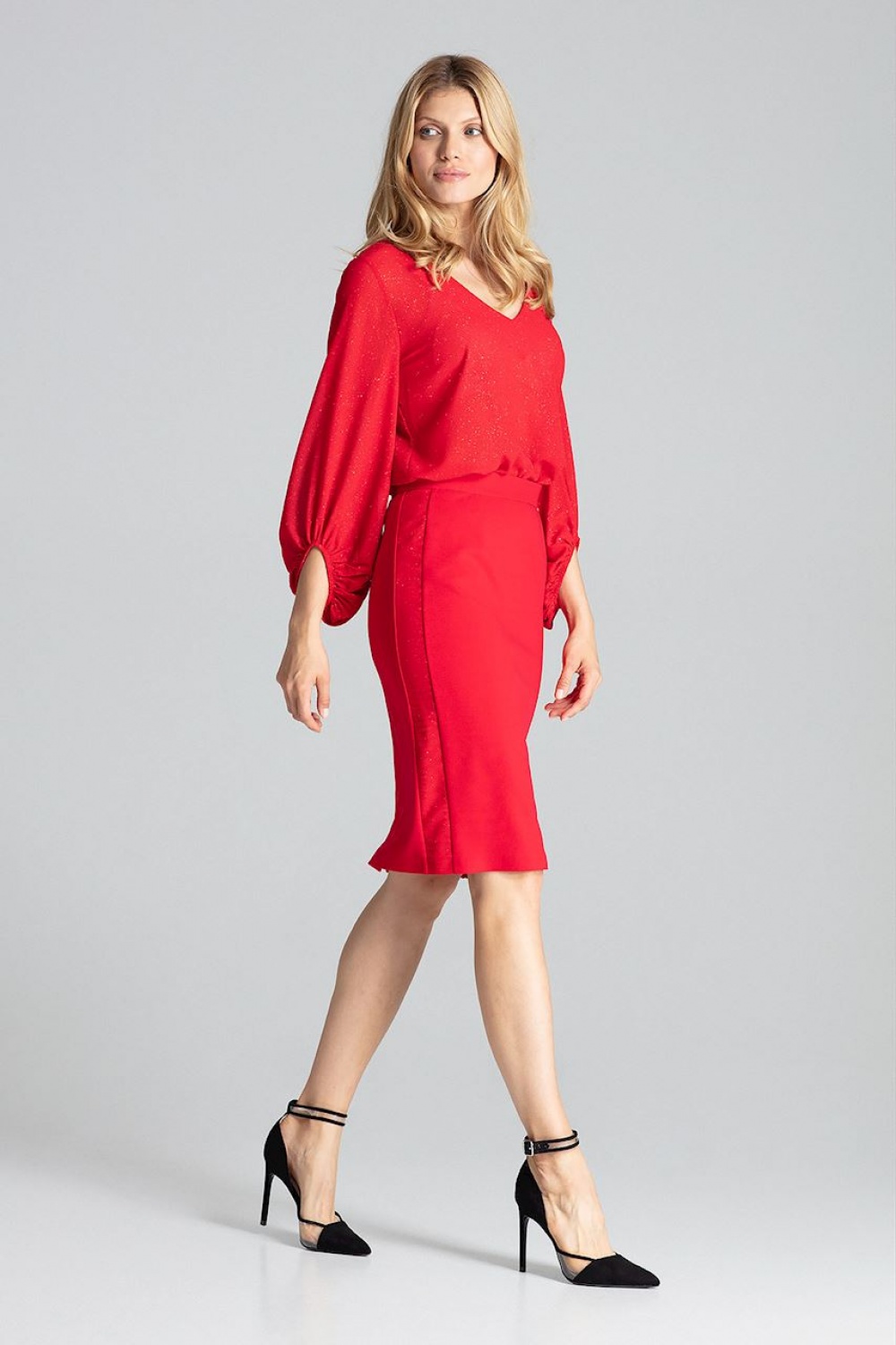 Spódnica Model M688 Red - Figl138286 - Czerwony - obrazek 2